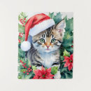 Search for christmas kitten art Kitty