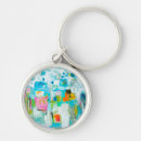 Search for bright blue key rings Modern