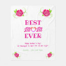 Search for best mother ever blankets Typography