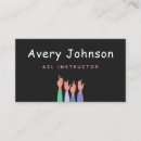 Search for american sign language business cards Interpreter