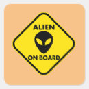 Search for funny alien stickers Ufo
