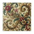 Search for green and gold pattern tiles Damask