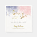 Search for he or she gender reveal crafts party Watercolor