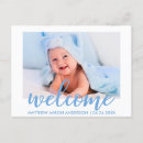 Search for new baby boy announcement postcards Newborn