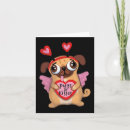 Search for pug valentines day cards Kisses