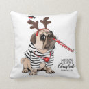 Search for pug christmas cushions Reindeer