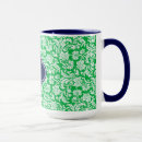 Search for monogram damask mugs Pattern