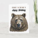 Search for brown bear birthday cards Animal
