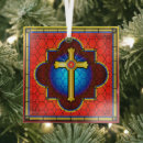 Search for study of christmas tree decorations Cross