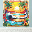 Search for tropics canvas prints Vintage