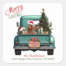 Search for irish setter dog stickers Merry christmas