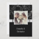 Search for victorian gothic wedding invitations Black