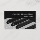 Search for piano teacher business cards Pianist