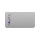 Search for purple and grey return address labels Flowers