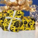 Search for yellow floral wrapping paper Pattern