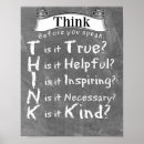 Search for think before you speak posters Kind