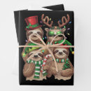 Search for sloth wrapping paper Santa