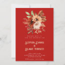 Search for crimson red wedding invitations Botanical