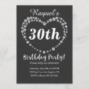Search for female 50th birthday invitations Black and white