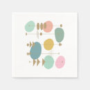 Search for 1960s napkins Retro atomic pattern