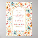 Search for watercolor wedding signs Boho