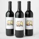 Search for 50 and fabulous wine labels Elegant birthday party