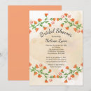 Search for peach bridal shower invitations Autumn
