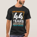 Search for funny 44th birthday tshirts Anniversary