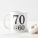 Search for 70 birthday mugs Black and white