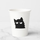 Search for funny paper cups Black cat