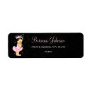 Search for baby princess return address labels Girl baby shower