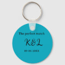 Search for the date blue key rings Calligraphy typography elegant