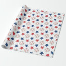 Search for red star wrapping paper Red white and blue