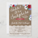 Search for red surprise party invitations Patriotic