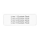 Search for 4 lines return address labels Simple