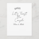 Search for engagement party postcards Calligraphy typography elegant romantic
