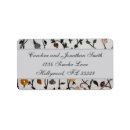 Search for old fashioned return address labels Flowers