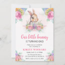 Search for spring 1st birthday invitations Floral