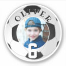 Search for soccer ball with name stickers Boy