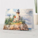 Search for watercolor lighthouse cards Ocean