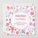 Search for pink flowers bridal shower invitations Floral