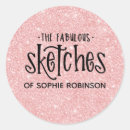 Search for girly business stickers Pretty