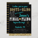 Search for boots and bling invitations Party