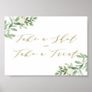 Search for take a shot wedding signs Typography