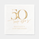 Search for funny 50th birthday napkins Modern