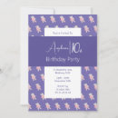 Search for hippo birthday invitations Purple