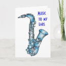 Search for saxophone birthday cards Band member