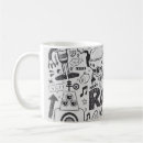 Search for robot mugs Illustration