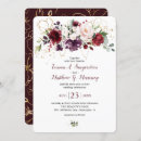 Search for wine and gold wedding invitations Elegant