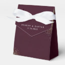 Search for burgundy and gold wedding favour boxes Simple